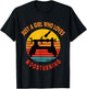 Just a Girl Who Loves Woodturning Woodturner Retro T-Shirt - T-Shirt | Black