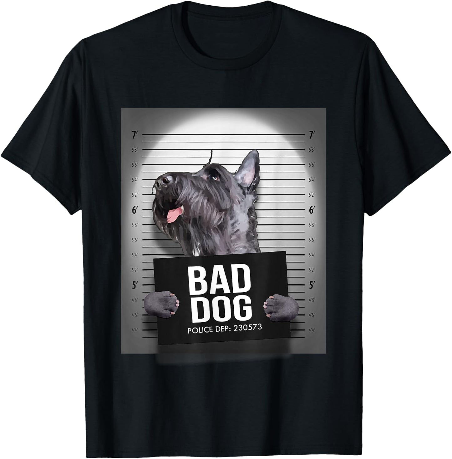 Scottie Dog Mugshot T-Shirt - T-Shirt | Black