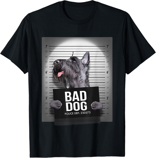 Scottie Dog Mugshot T-Shirt - T-Shirt | Black