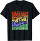 Autism Inclusion Acceptance Support Empowerment Awareness T-Shirt - T-Shirt | Black