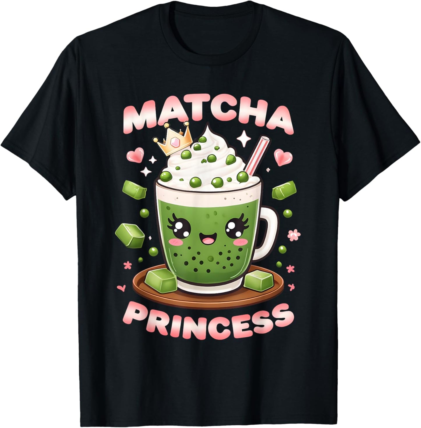 Best Matcha Art Women Tea Lovers Matcha Green T-Shirt - T-Shirt | Black