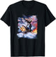 George Washington Riding Shark American Patriotic Funny Men T-Shirt - T-Shirt | Black