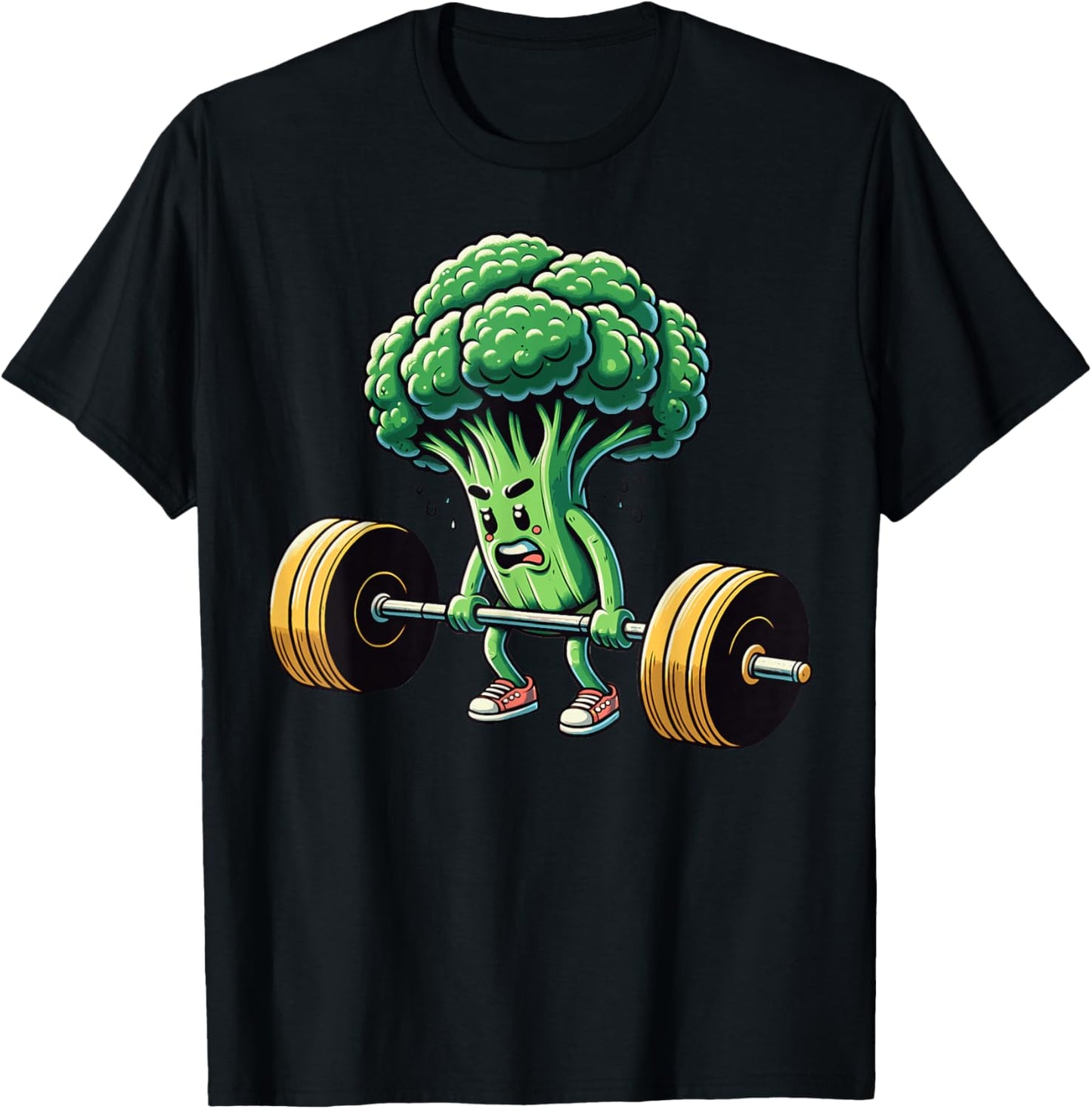 Deadlift Broccoli Gym Fitness Motivation Bodybuilding T-Shirt - T-Shirt | Black