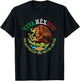 Mexican Flag Proud Mexican Coat of Arms Viva Mexico T-Shirt - T-Shirt | Black