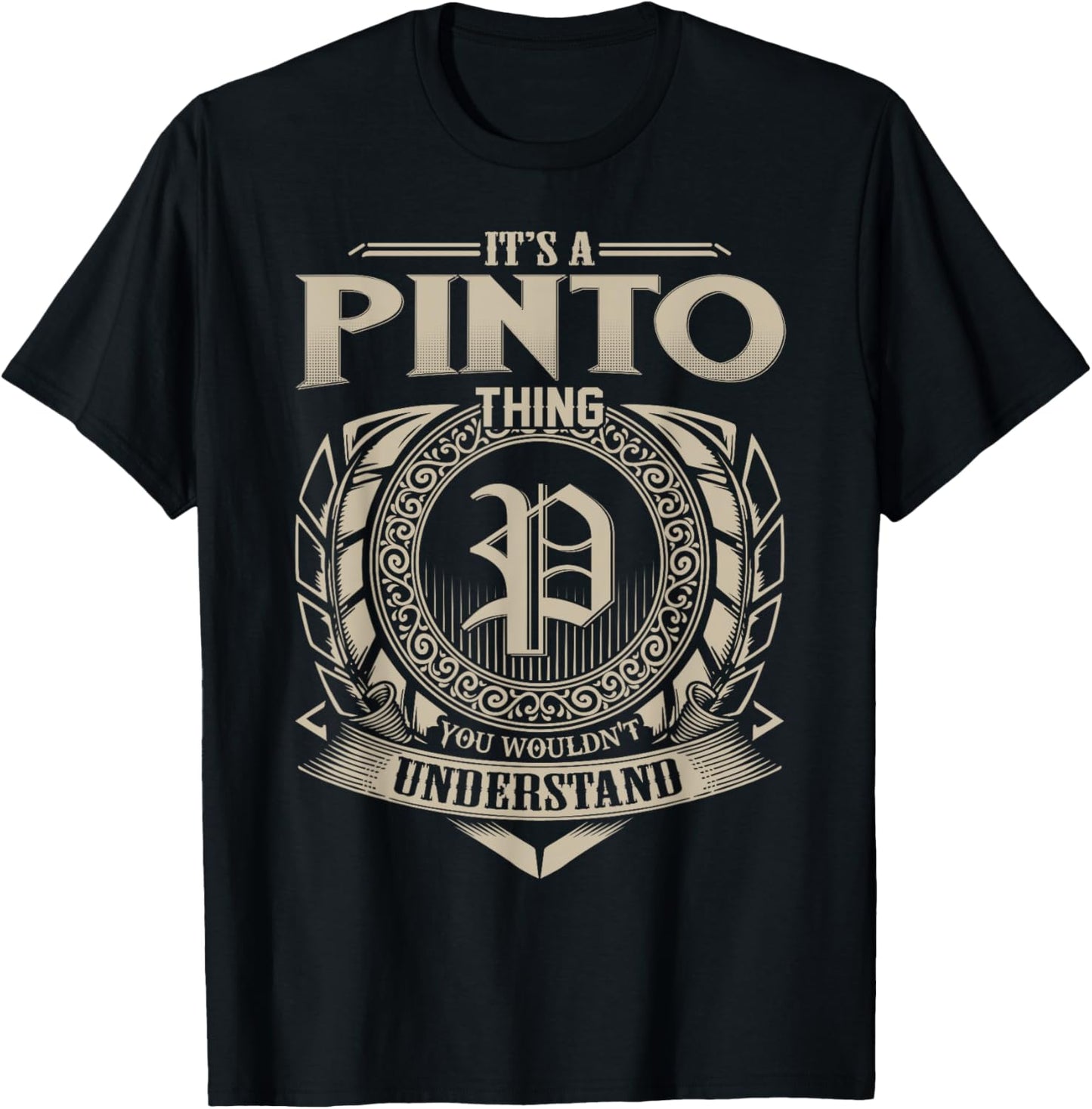 It's A PINTO Thing You Wouldn't Understand Name Vintage T-Shirt - T-Shirt | Black