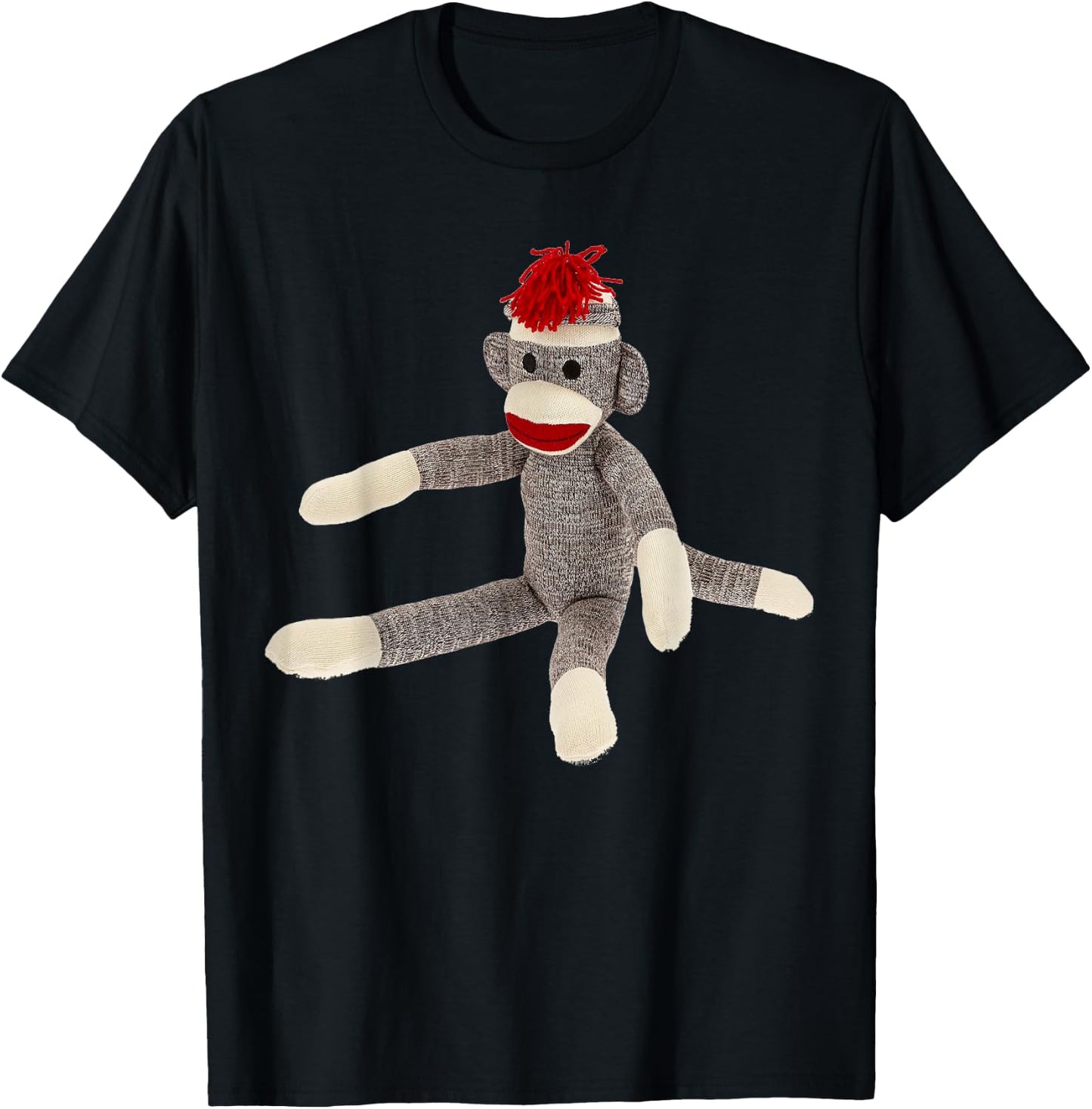 Sock Monkey Shirt T-Shirt - T-Shirt | Black