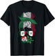 Mexico Gift Rose Tijuana Mexican Hispanic Pride Poncho T-Shirt - T-Shirt | Black