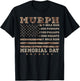 Murph 2021 Workout Challenge American Memorial Day Murph T-Shirt - T-Shirt | Black