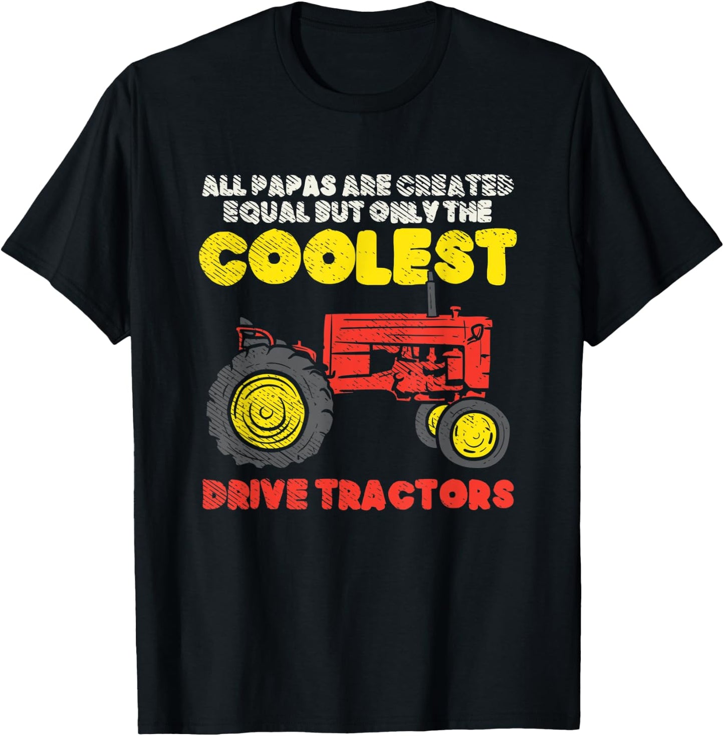 Farming Gifts For Dad, Farmer Gifts For Dad, Farm Dad T-Shirt - T-Shirt | Black