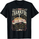 Retro Thankful for the Cross Thanksgiving Christian Clothing T-Shirt - T-Shirt | Black