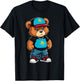 Kazakh Flag Teddy Bear Kazakhstan Hip Hop T-Shirt - T-Shirt | Black
