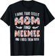MeeMee Shirts I have two Titles Mom and MeeMee T-Shirt - T-Shirt | Black