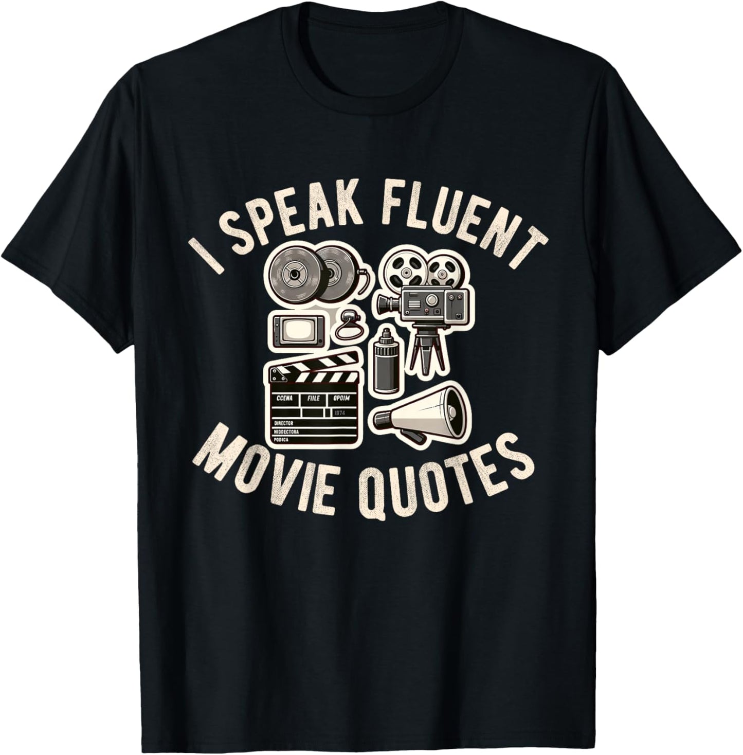 Movie Critic Cinema Film Fan Lover Funny Reviewer Director T-Shirt - T-Shirt | Black