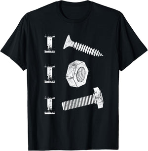 I Screw I Nut I Bolt Proud Car Auto Mechanic Humor T-Shirt - T-Shirt | Black