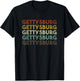 Retro Gettysburg Pennsylvania 80s Style T-Shirt - T-Shirt | Black