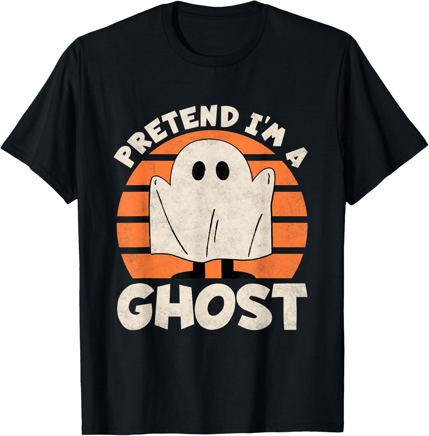 Pretend I'm A Ghost, Kids Halloween T-Shirt - T-Shirt | Black