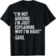 Saul Quote Funny Birthday Custom Name Idea Engineer T-Shirt - T-Shirt | Black