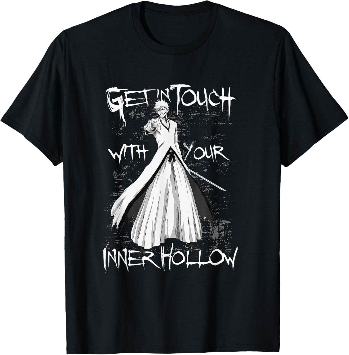 Bleach Get in Touch with Your Inner Hollow Anime T-Shirt - T-Shirt | Black