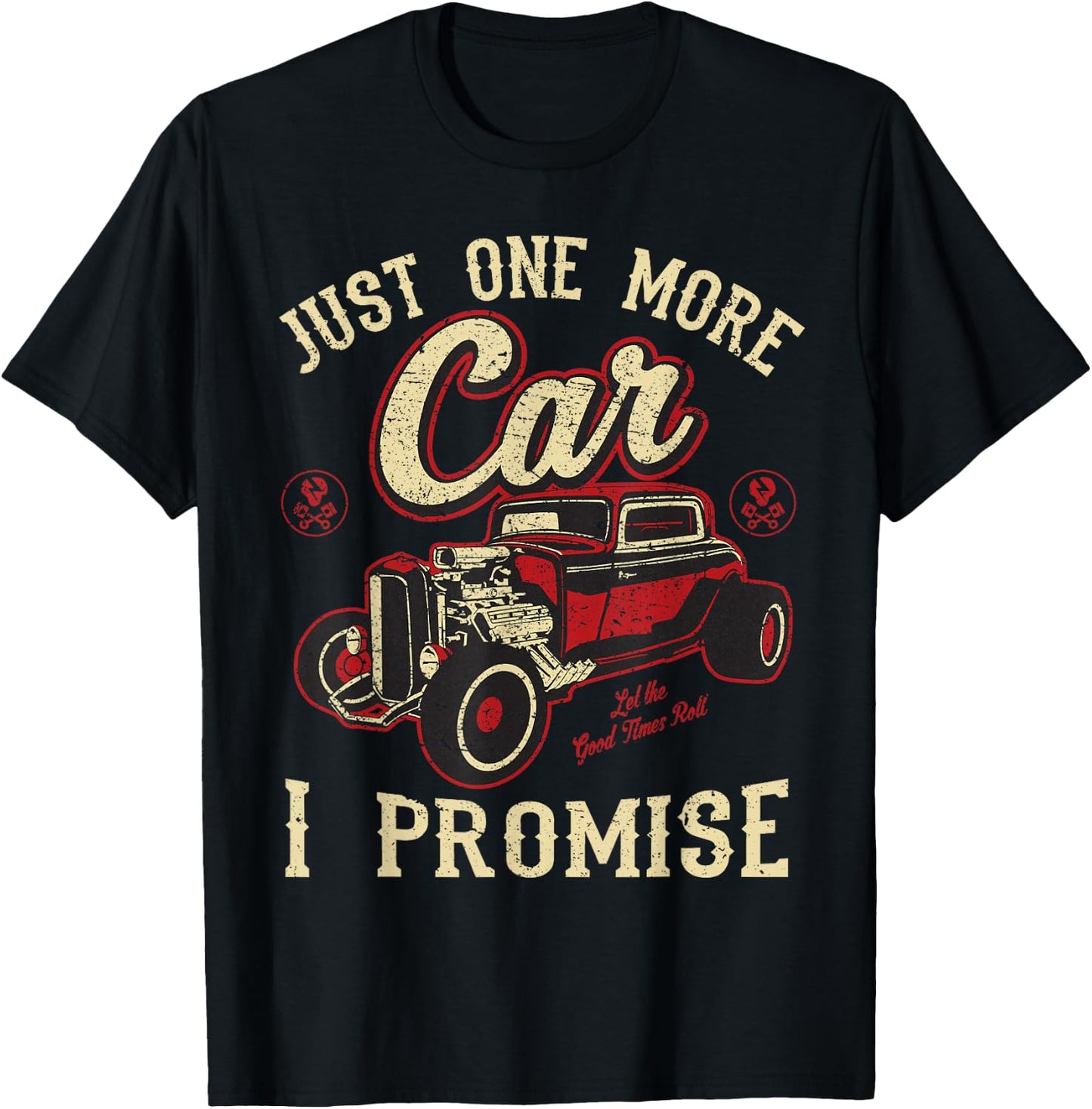 Classic car Shirt Vintage hot Rod Gift T-Shirt - T-Shirt | Black