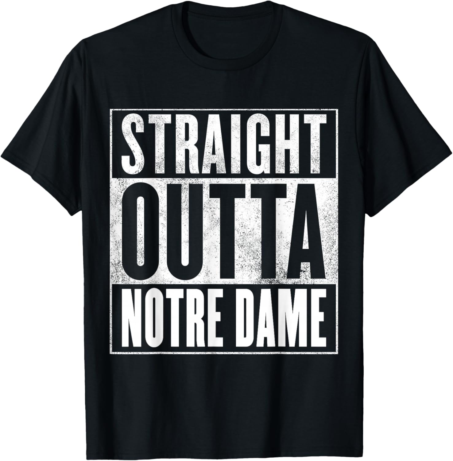 Notre Dame - Straight Outta Notre Dame T-Shirt - T-Shirt | Black