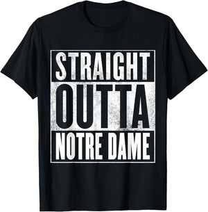 Notre Dame - Straight Outta Notre Dame T-Shirt - T-Shirt | Black