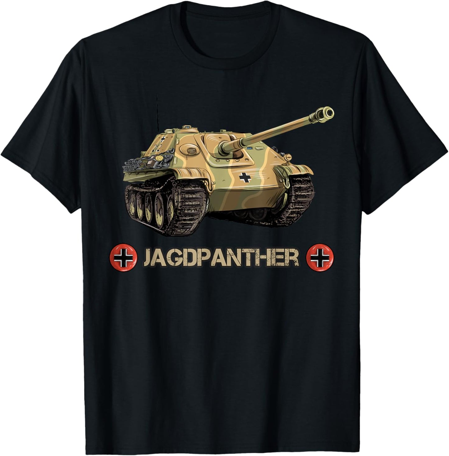 Vintage World War 2 German Anti tank Jagdpanther Sd.Kfz. 173 T-Shirt - T-Shirt | Black