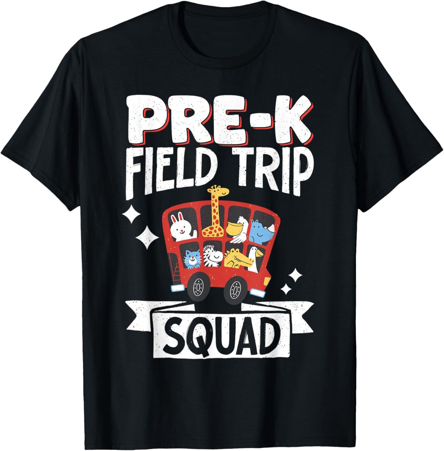 Pre-K Field Trip Squad T-Shirt - T-Shirt | Black