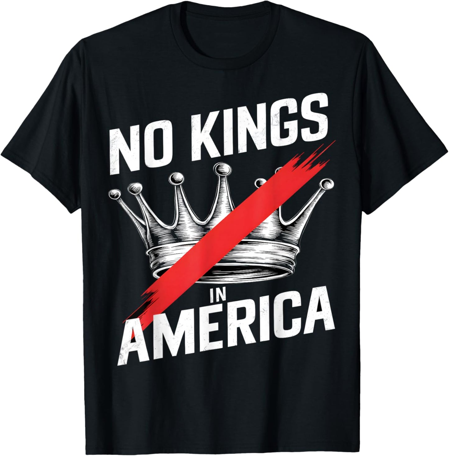 No Kings in America Court Ruling Protest Save Democracy T-Shirt - T-Shirt | Black