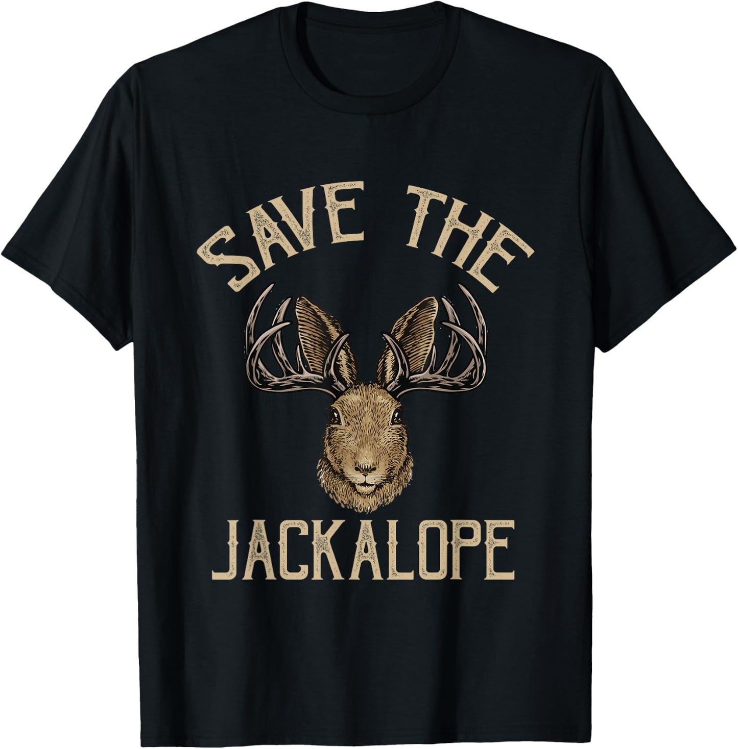 Save the Jackalope, funny design for Jackalope fans T-Shirt - T-Shirt | Black