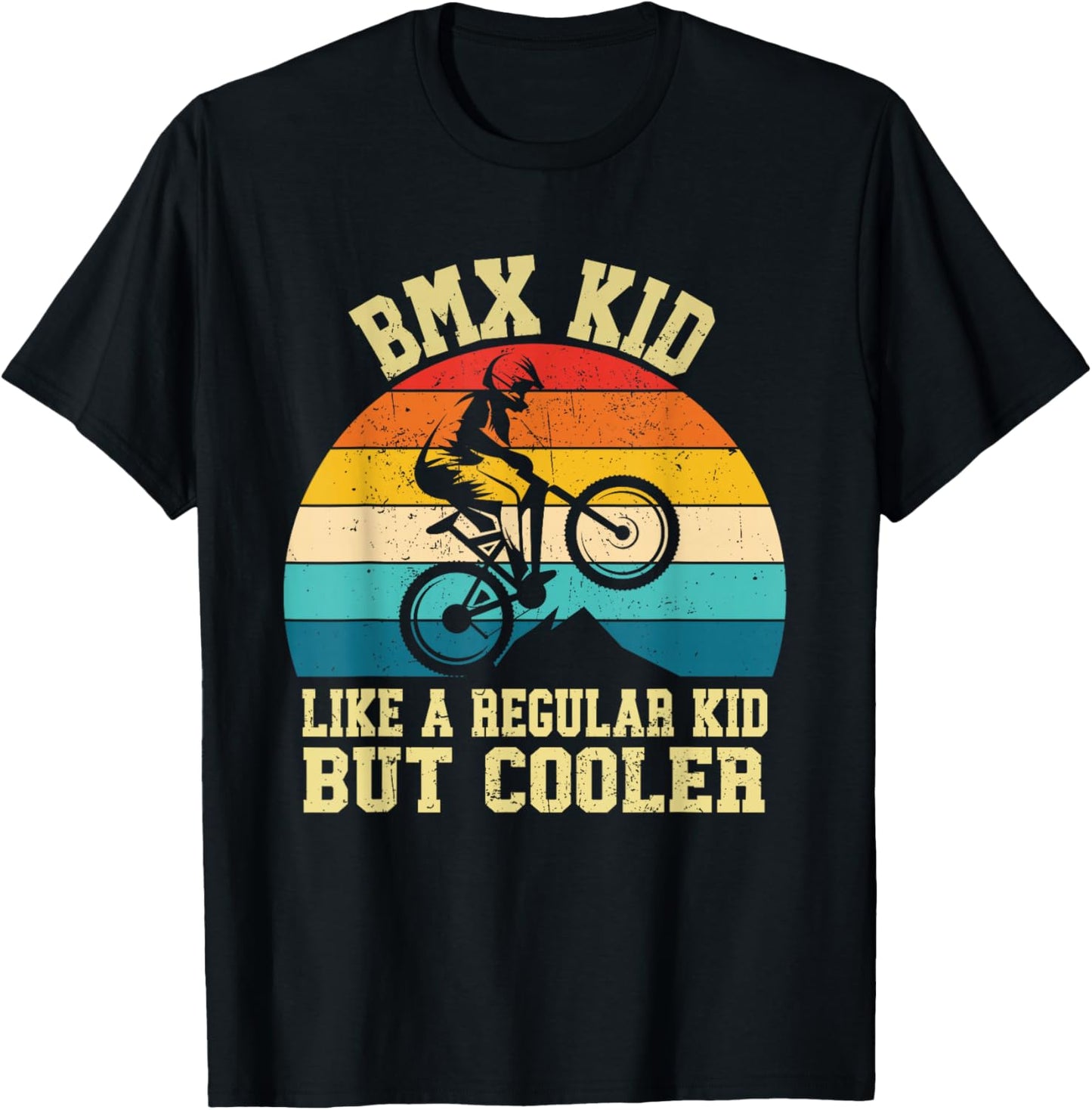 Cool BMX For Kids Boys Men BMX Racing Off Road Bike Riders T-Shirt - T-Shirt | Black