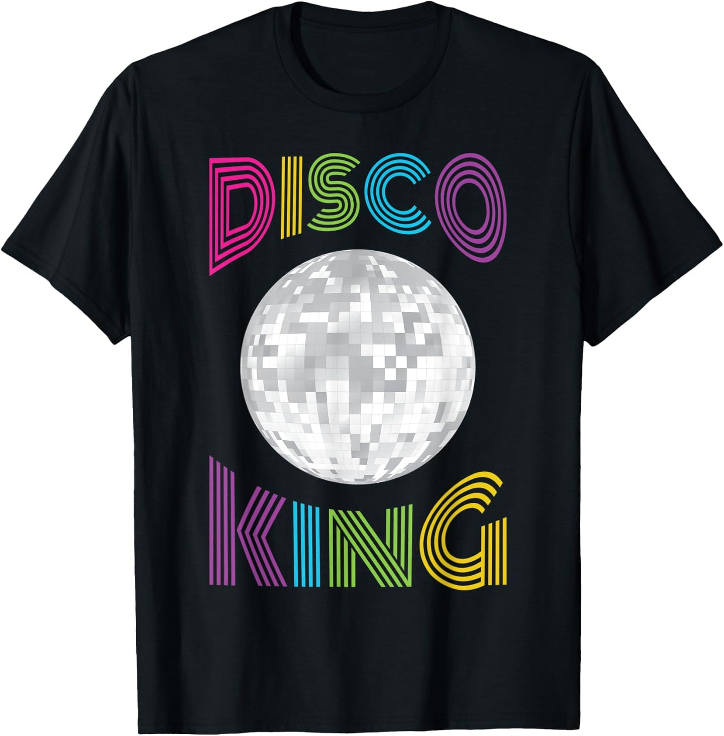 70s Seventies Disco King Halloween Costume Nostalgia T-Shirt - T-Shirt | Black