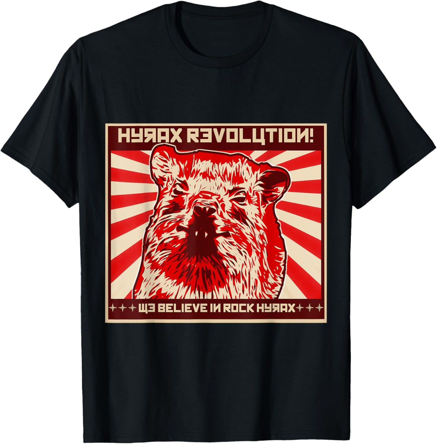 Not an Elephant Rock Hyrax Revolution - Black - Small - -Adults - Short Sleeve - Classic Fit T-Shirt - T-Shirt | Black