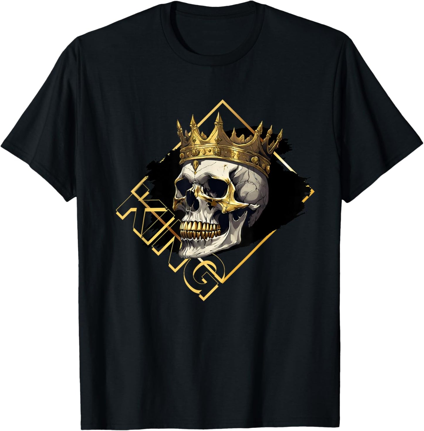 King Skull Crown Men's Graphic Graphic T-Shirt - T-Shirt | Black