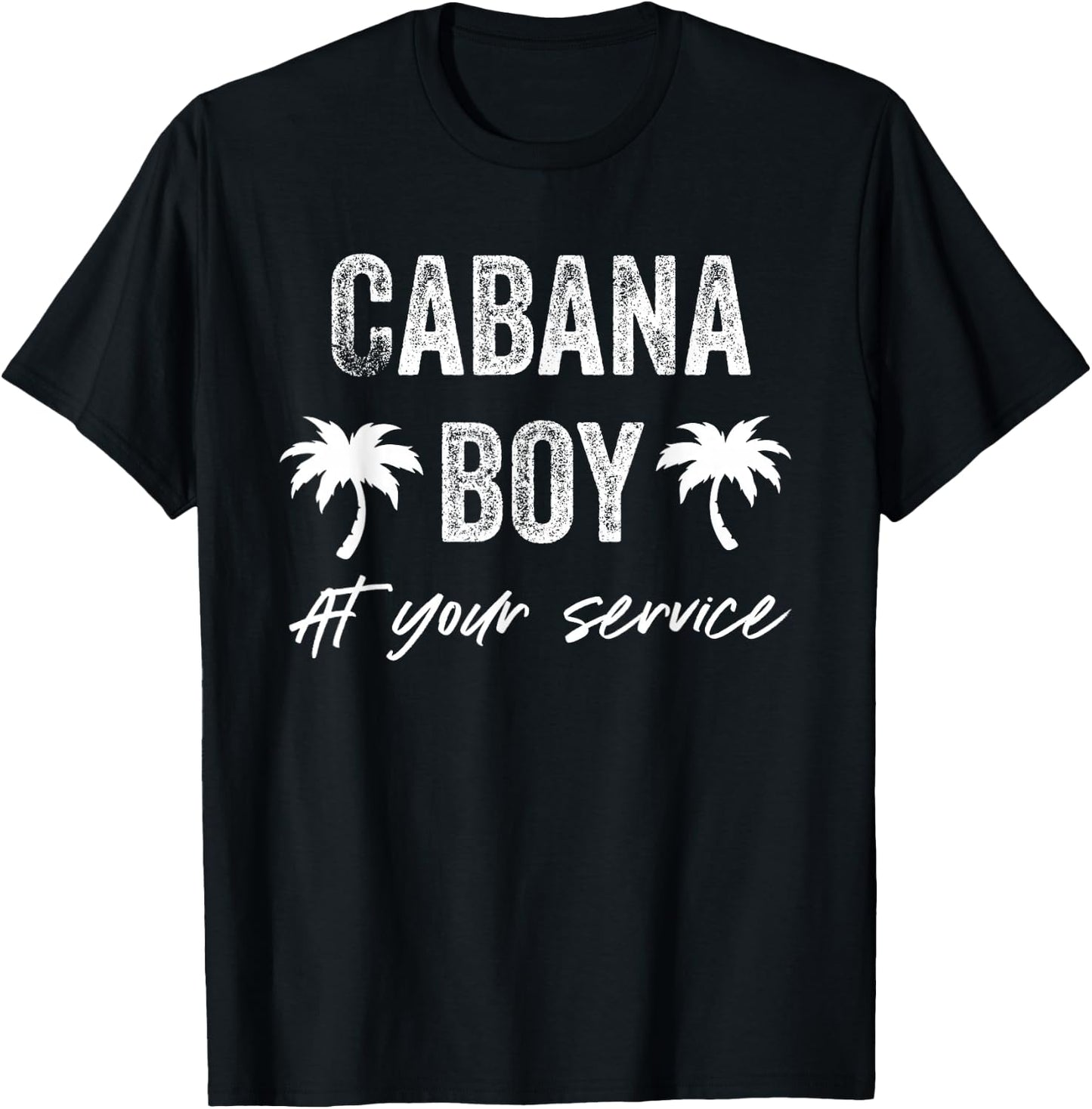 Cabana Boy Pool Party Bartender Gift T-Shirt - T-Shirt | Black