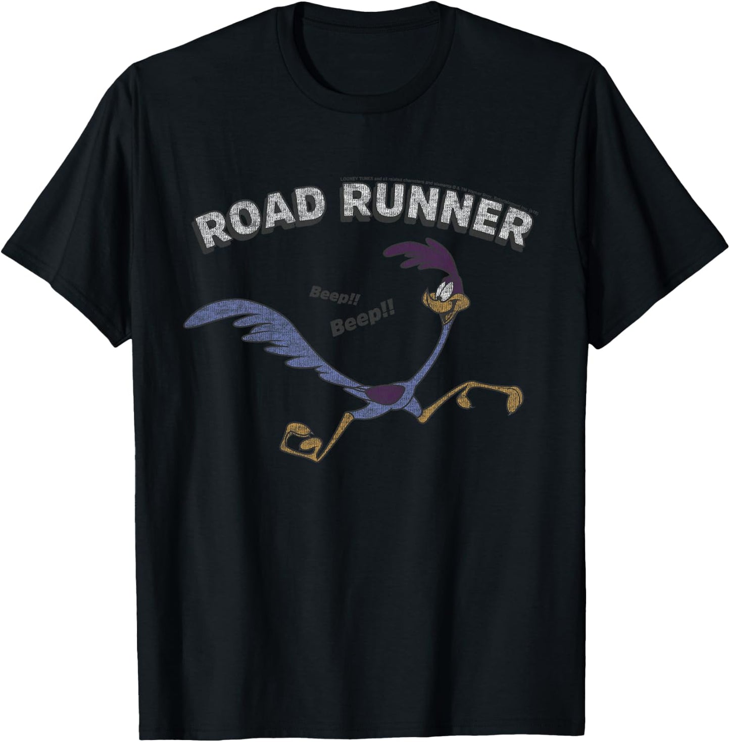 Kids Looney Tunes Road Runner Beep Beep T-Shirt - T-Shirt | Black