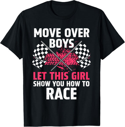 Funny Race Car Driver Art For Girls Women Kids Racing Lover