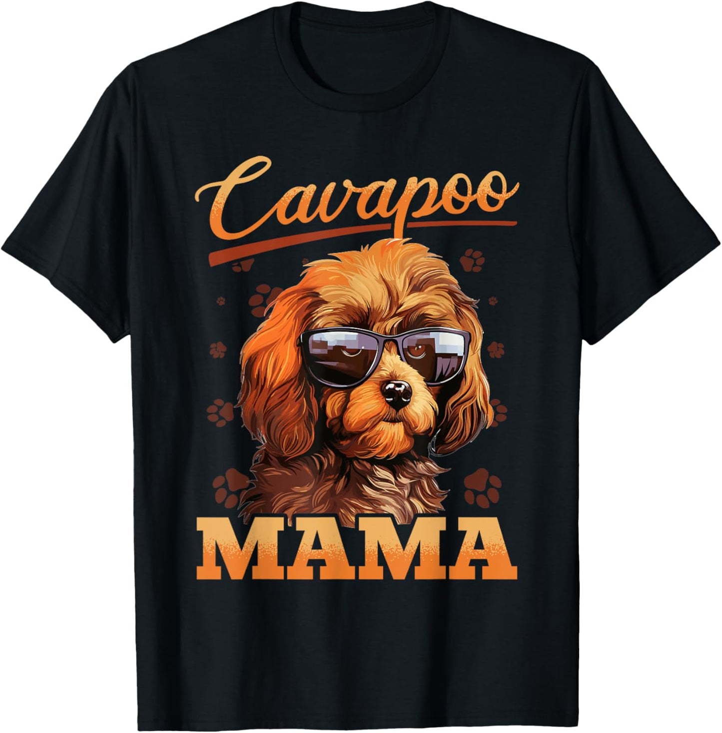 Cavapoo Dog Breed Pet Cavapoo Mama T-Shirt - T-Shirt | Black