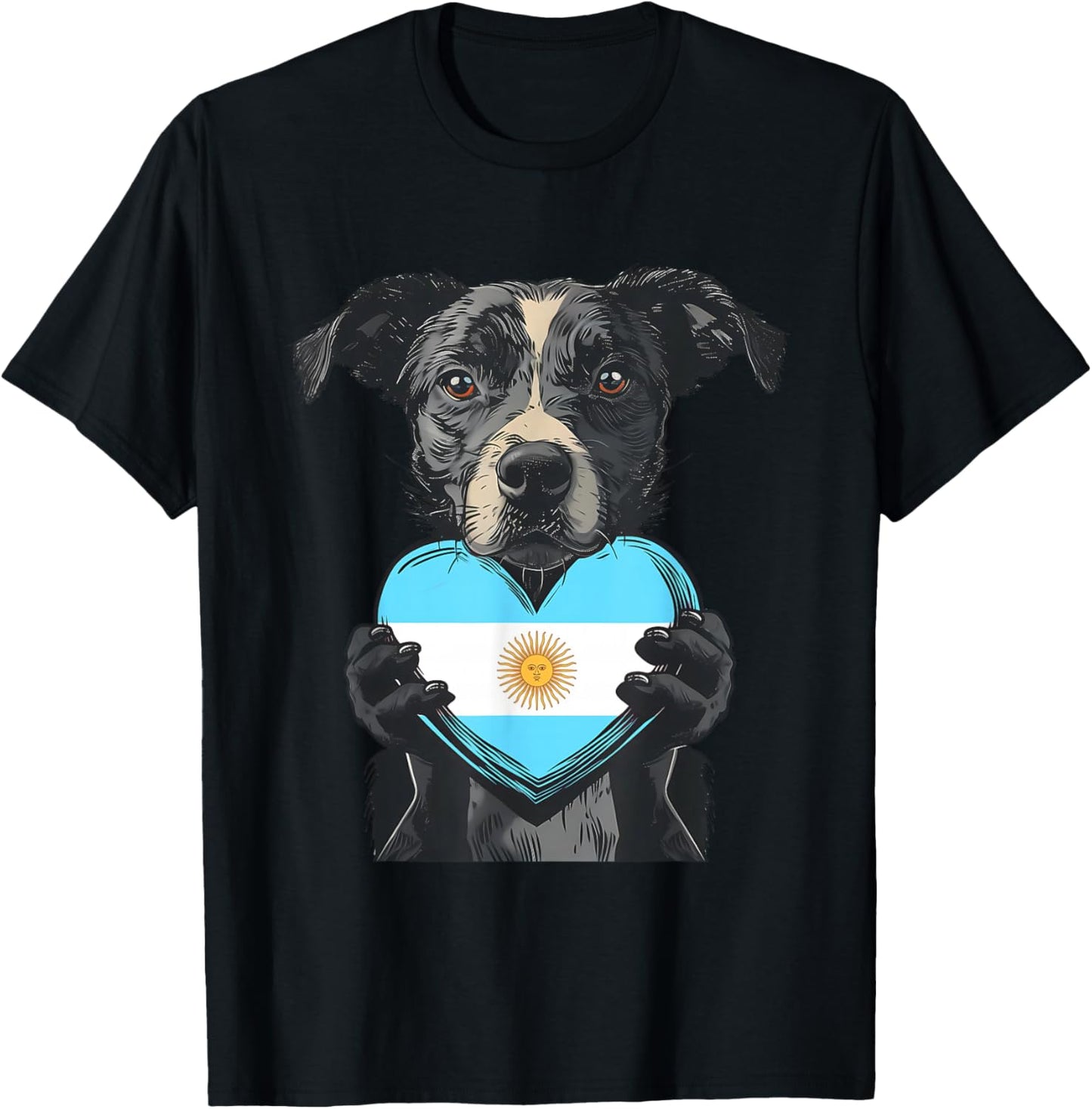 Argentina Heart Dog Argentinian Roots Argentinian Pride T-Shirt - T-Shirt | Black
