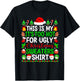 Too Hot Ugly Christmas Sweaters Funny Xmas Pajamas Men Women T-Shirt - T-Shirt | Black
