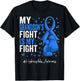 Blue Ribbon Grandson Hydrocephalus Awareness T-Shirt - T-Shirt | Black