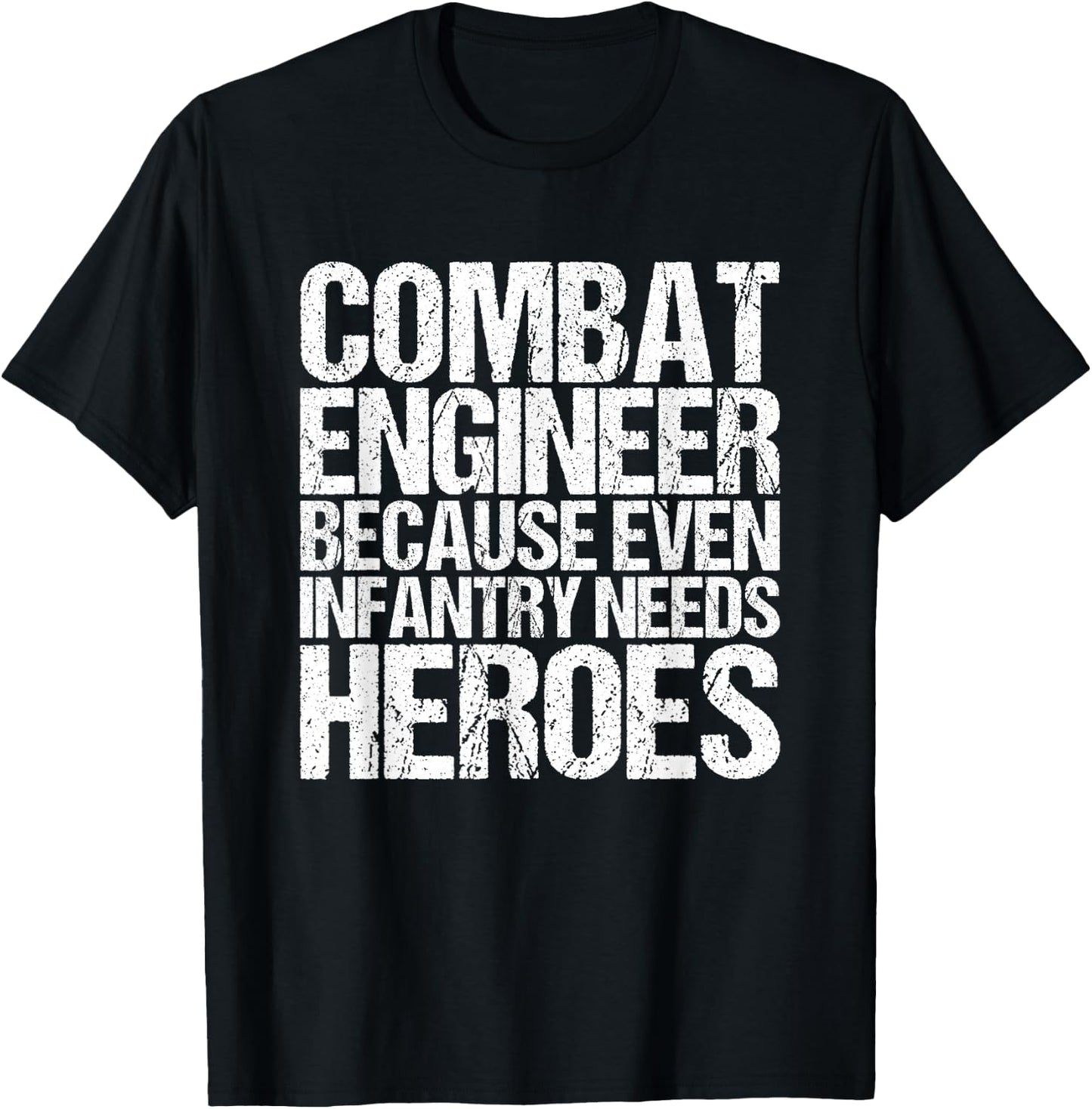 Combat Engineer Gifts Army Engineering T-Shirt - T-Shirt | Black