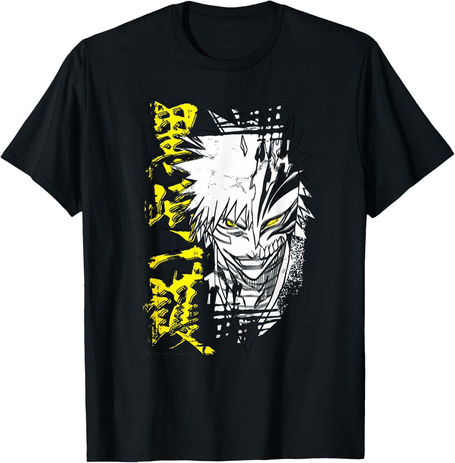 Bleach Ichigo Hollow Outline Sketch Anime T-Shirt - T-Shirt | Black