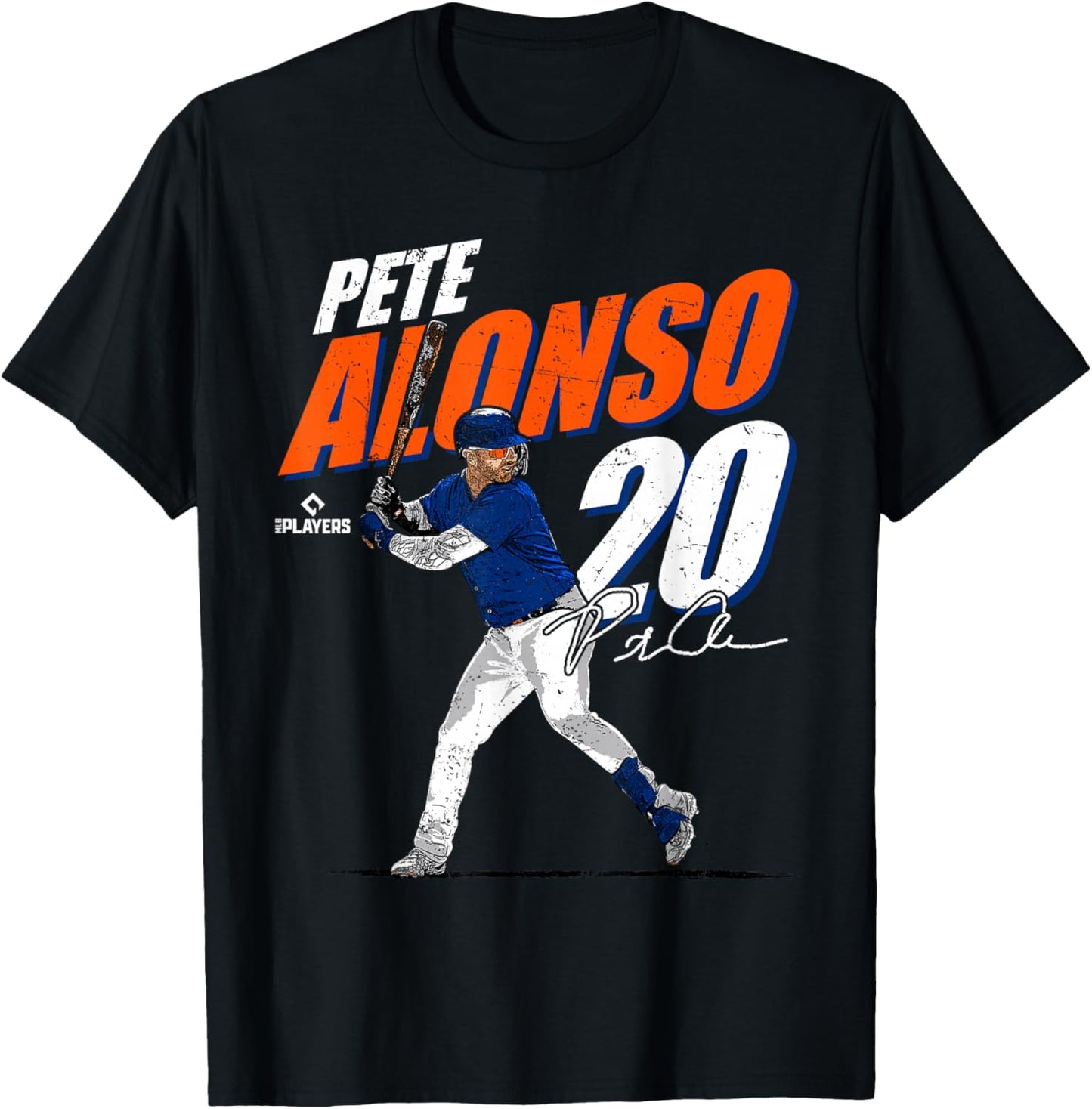 Pete Alonso | New York Baseball MLB Players | MLBPALO3001 T-Shirt - T-Shirt | Black