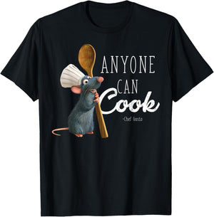 Disney Pixar Ratatouille Remy Jeder kann kochen T-Shirt - T-Shirt | Black