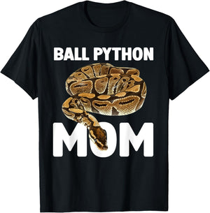 Cool Ball Python Mom Art Girls Snake Ball Python T-Shirt - T-Shirt | Black