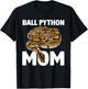 Cool Ball Python Mom Art Girls Snake Ball Python T-Shirt - T-Shirt | Black