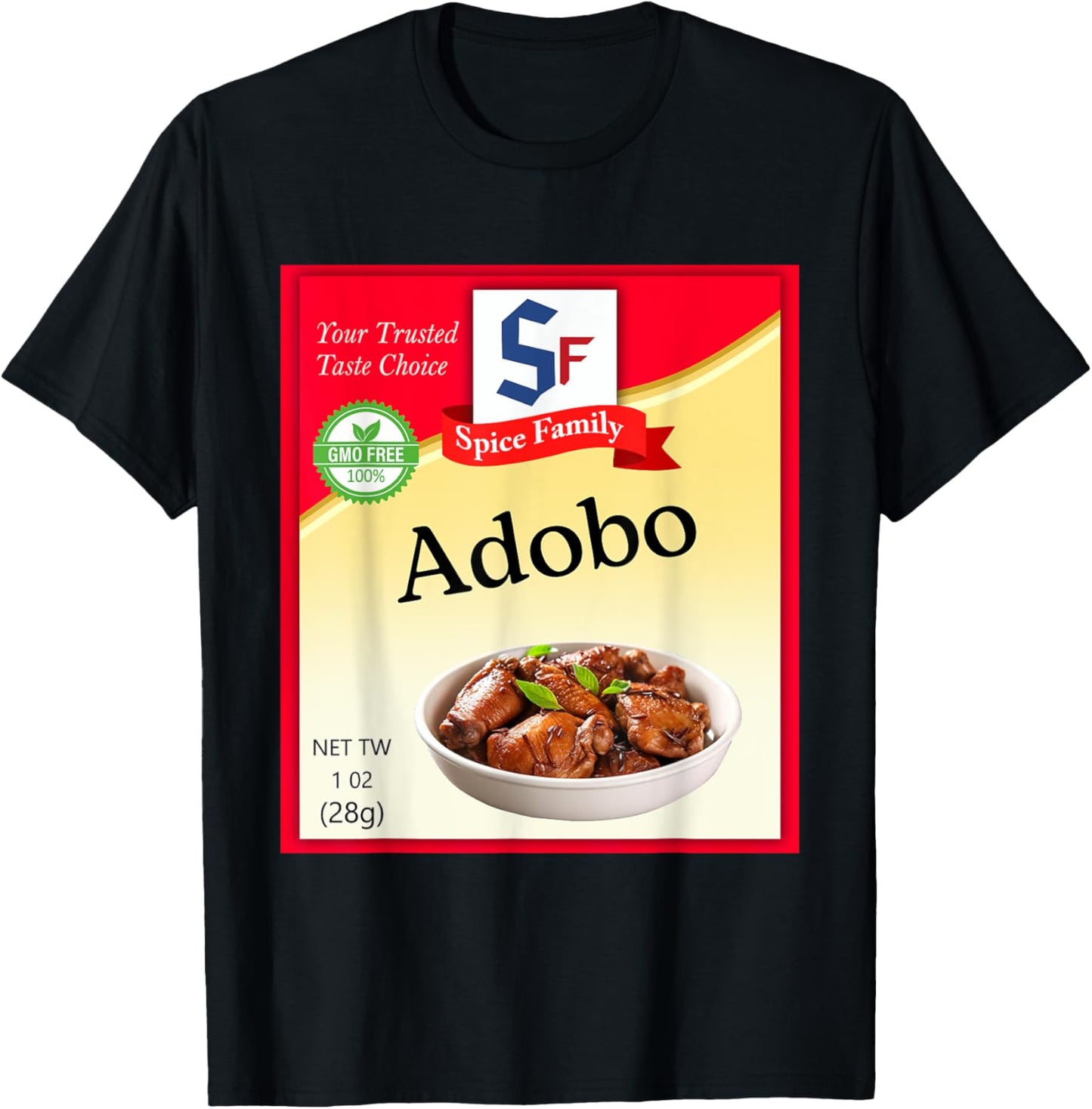 Adobo Seasoning Condiment Costume Holiday Spice Costumes T-Shirt - T-Shirt | Black