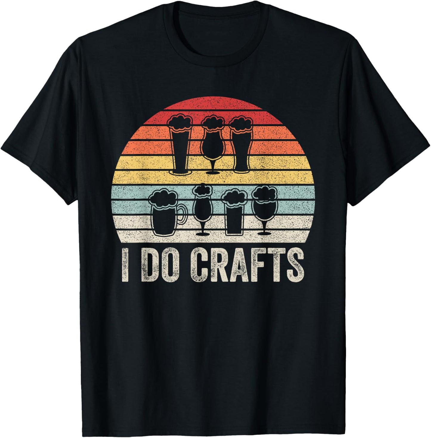 Vintage Retro I Do Crafts Shirt Craft Beer Home Brew Gift T-Shirt - T-Shirt | Black