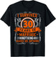 30th Wedding Anniversary, 30 Years Married, Husband & Wife T-Shirt - T-Shirt | Black