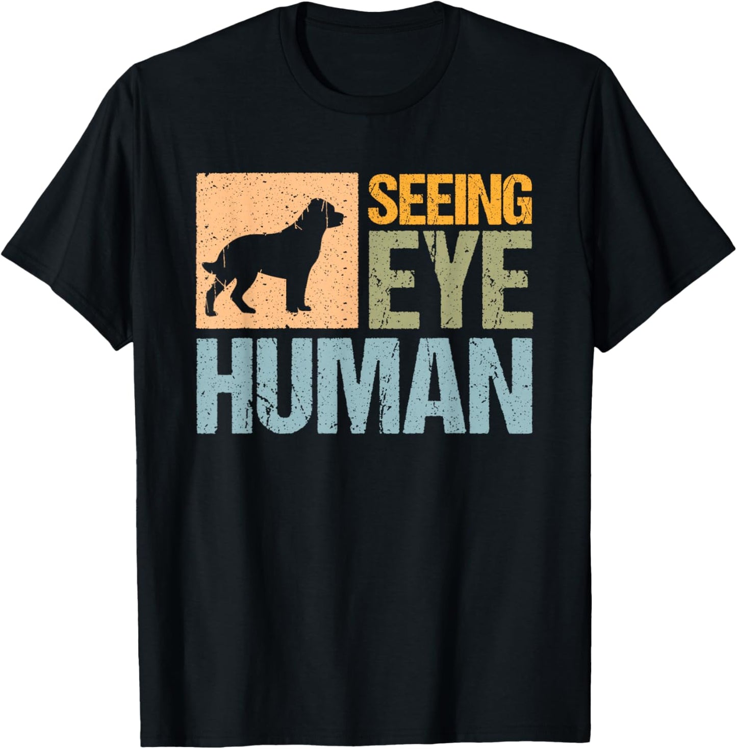 Seeing Eye Human Blind Human T-Shirt - T-Shirt | Black